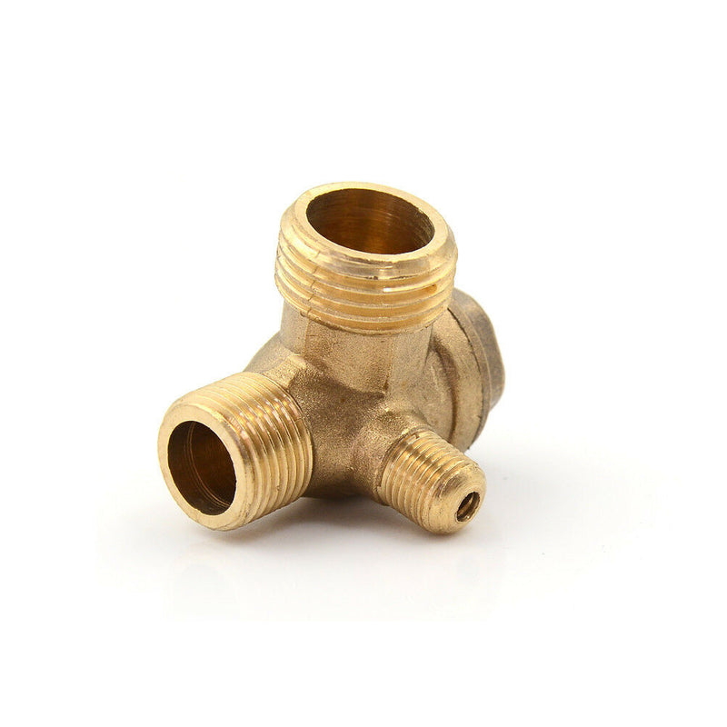 Golden Male 3 Way Brass Thread Air Compressor Check Valve Connector Tool  Gw