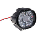 1Pc 6-LED White Motorcycle Car Headlight Spot Light DRL Driving Fog LampsBD3C