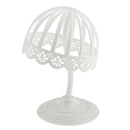 Stable Durable Plastic Baby Wig Hair Hat Holder Display Stand White 45cm