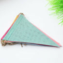 Fabric DIY Decorative Handmade Triangle Flag Wedding Party Anniversary Banner
