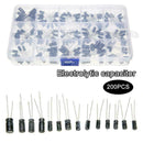 200pcs 15 Value 10~50V 0.1-220uF Electrolytic Capacitor Cas Assortment New P6A4