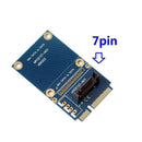 1X(Msata Mini Pci-E Sata Ssd Slot To 7 Pin Sata Hdd Convert Card Adapter
