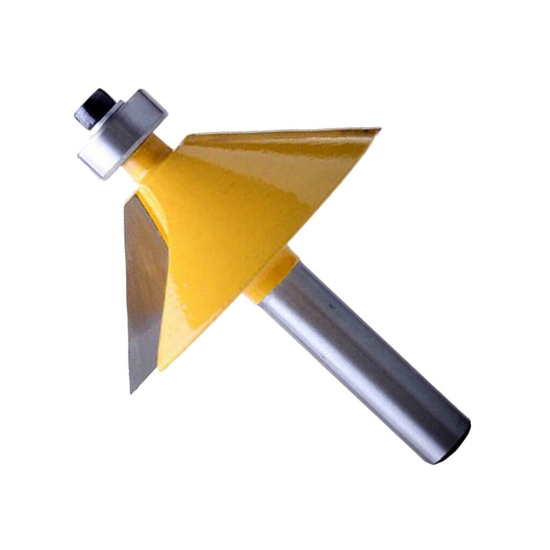 2pcs 45 Carbide Cutting Tool, 8mm Shank Finger Joint Glue Router Bit Woodwork