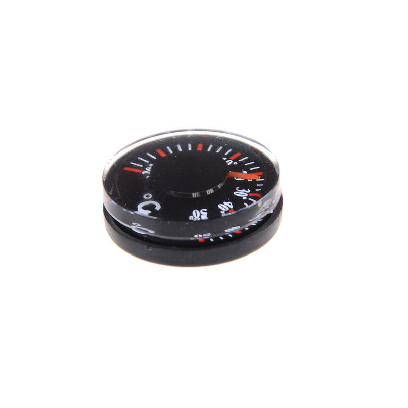 2x Diameter 20mm Plastic Round Mini Thermometer Celsius hydrothermograph OZ