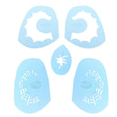 2 Sets Reusable Spider Butterfly Body Art Eye Face Paint Stencil for Makeup