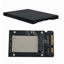 2x mSATA to 2.5" SATAIII Convertor Adapter Card SSD Enclosure Case Aluminium