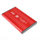 YD5 Aluminum 2.5 Hard Drive Case SATA to USB 3.0 HDD SSD Enclosure (Red)
