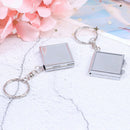Personalised Folding Mirror Key Ring Keychain Mini Compact Pocket Cosmetic  JR