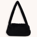 Animal Pattern Underarm Bag Women Mini Plush Shoulder Handbags Purse (2)