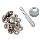Snap Fastener Kit with 6 Complete Set 5/8 Stainless Steel Snaps Fastener fo