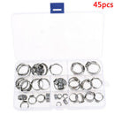 Multi Size 5.8mm-23.5mm Stainless Steel Hoop Clamp Hose Pipes Clip Fixed To_