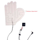 1pair Outdoor Winter Warm Gloves Heat Mat Electric Fever Waterproof 5v 2A Pad