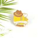 Cartoon Honeybee Brooch Dripping Oil Enamel Shirt Lapel Pin Jewelry Gifts