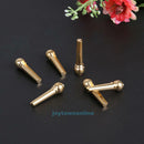 6pcs Guitar Fittings Solid String Pegs Guitar Bridge Pins Pure Copper