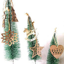 6PCS Hollow Christmas Snowflakes Wooden Pendant Ornament For Xmas Tree Kids  Nw