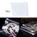 50Pcs Anti-oxidation Clear Plastic Bag Zip Lock Jewelry Packaging Pouch