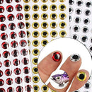 183pcs 3/4/5/6mm 2D Holographic Fishing Lure Eye Fly Red Tying M1S4 N Blue H9F1