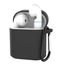 Protective Silicon Cover Skin+Keychain Clip for Freebuds2/Freebuds - Black