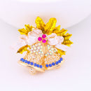 New Crystal Rhinestone Enamel Brooch Pin Wedding Party Christmas Gift Jewel