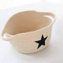 Storage Baskets Organizer Bins in Jute and Cotton Linen Foldable Box