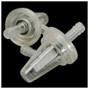 2x MOTORCYCLE SNOWMOBILE CLEAR INLINE GAS RIGHT ANGLE FUEL FILTER 1/4 6/7MM