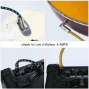 Bass Guitar Cable 5m Right Angle 6.35mm TS to Straight Plug Mixer Amplifier