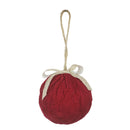 Christmas Knit Ball Pendant Tree Hanging Ornament Home Decoration (Red)