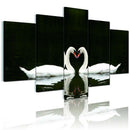 5PC Modern Art Oil Paintings Canvas Print Wall Unframed Pictures Large Swans