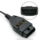 Alligator Clip OBD2 Connector Car ECU Memory Saver Battery Replace Universal