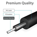 1m Digital Optical Audio Toslink Cable Cord +1 IN 2 OUT Splitter Adapter