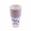 12Pcs Horse Cups Disposable Paper Cups Kids Birthday Horse Party Supplies ME