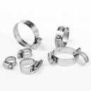 Hose Clamp,20 Pack Stainless Steel Adjustable 18-32mm Size Range Worm Gear  F2Q6
