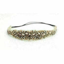 Women Lady Lace Hairband Rhinestone Crystal Headband Elastic Head Piece R2P K9O4