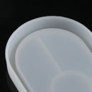 Concrete Oval Mold Ashtray Coaster Square Flexible Silicone Tray Mold EpoxyB Kw