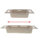 Dish Fruit Washing Drying Rack Kitchen Over the Sink Drainer Organizer Beige