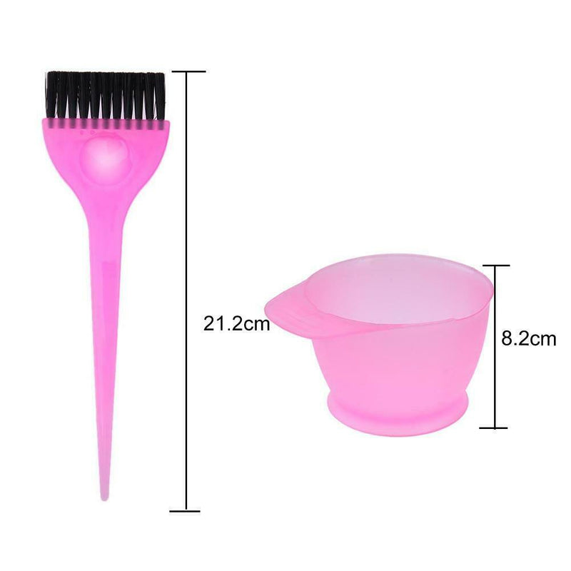 2pcs/Set Plastic Hair Color Mixing Bowl+Dyed Comb Salon Hairdressing Tools A