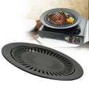 Black Korean Non Stick Barbeque Grill Pan For Outdoor or Indoor Easy GXX