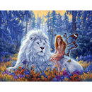 Lion and Girl Full Drill Diamond Painting Cross Stitch Mosaic Home Decor
