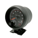 Universal 3.75" 12V White LED Light Tachometer Gauge with Red Shift Light