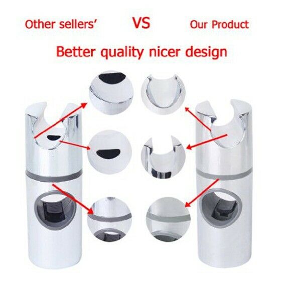 Hand Held Chrome-Plated Shower Bracket Holder for Bathroom Slide Bar Y8A2