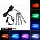 1PC Car Interior 5050 RGB SMD 36LED 12V LEDS SMD LED Strip Light +APP Controller
