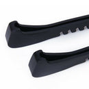 1 Pair Plastic Ice Hockey Skate Blade Guards Covers Adjustable (Black)
