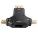 USB-C & Displayport & Mini DP 3 in 1 To HDMI Female Adapter Type C 4K 2K Fo