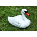 Swan Decoy Pond Decoration White Plastic Floating Ornamental Bird Feature