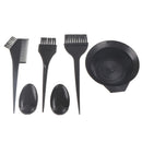 6x Plastic Dye Hair Color Dye Bowl Comb Brushes Tool Kit Set Tint Coloring  Kw