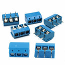 50 Pcs blue ABS KF301-2P 5.08mm 2 Pin Connect Terminal Screw Terminal Conne Q3H6