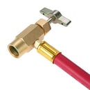 R1234Yf Refrigerant Charge Hose Kit, with 1/2 Acme Lh Can Opener Tap, Air C W1J1