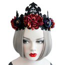 Gothic Queens Rose Flower Crown Hairband Headband Halloween Party Costume  OZ