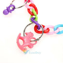 Colorful Parrot Parakeet Bird Cage Hammock Swing Hanging Playing Toys New A