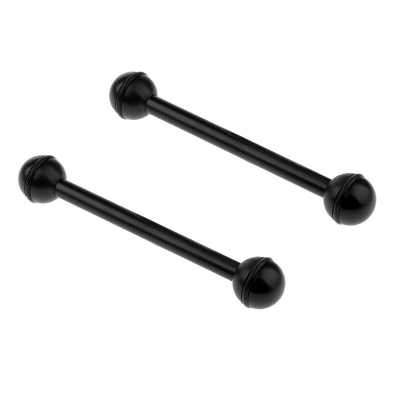 Set 2 Aluminum Alloy Double Ball Arm Adapter Connector for Underwater Camera